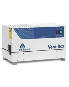 VENT-BOX Series for Safety Cabinet Ventilation, 115V 60Hz, North American Cord set (unless specified). Includes one VB-HOSEKIT-V. Requires AP60-XXX Main Filter